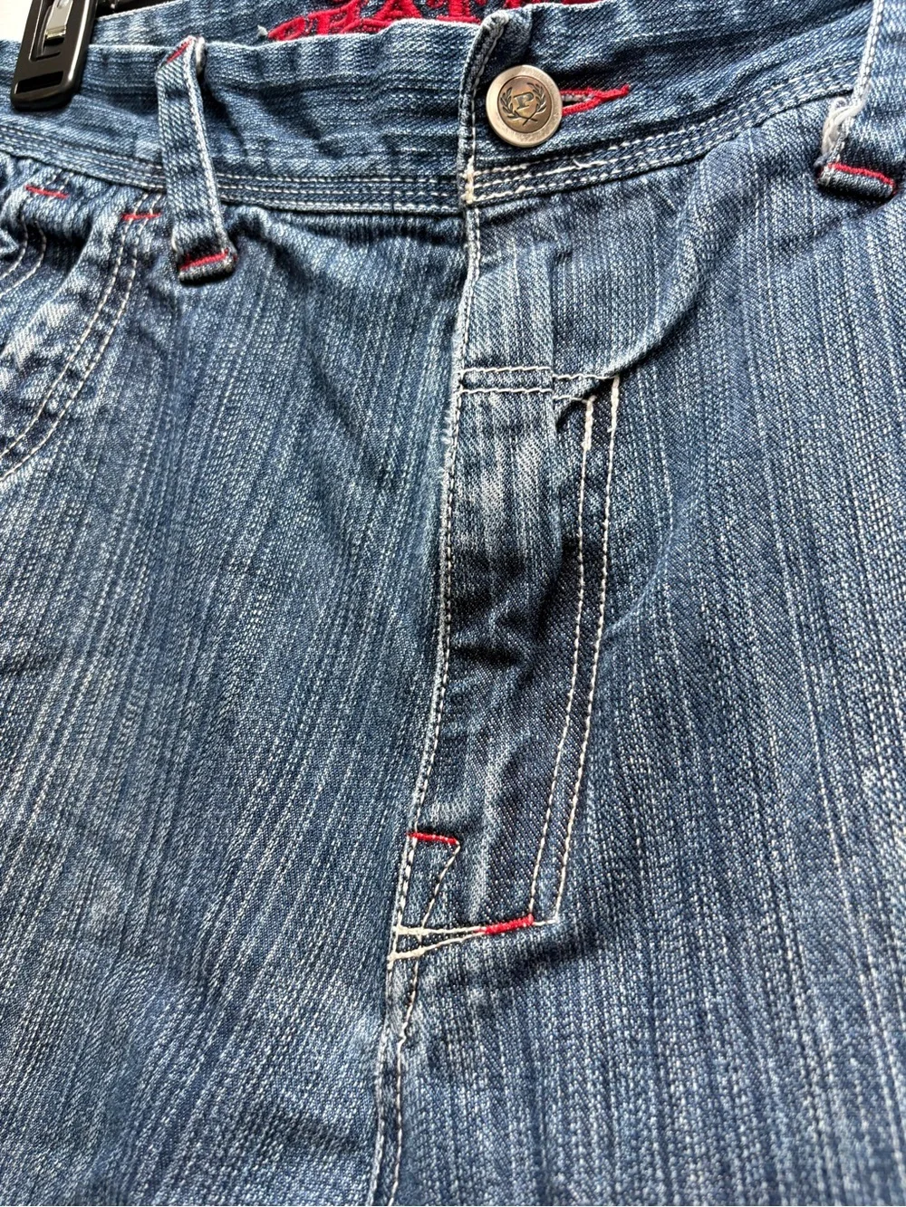Phat Farm Men's Bootcut Jeans in Faded Blue